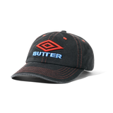 Diamond Logo 6 Panel Cap, Washed Black