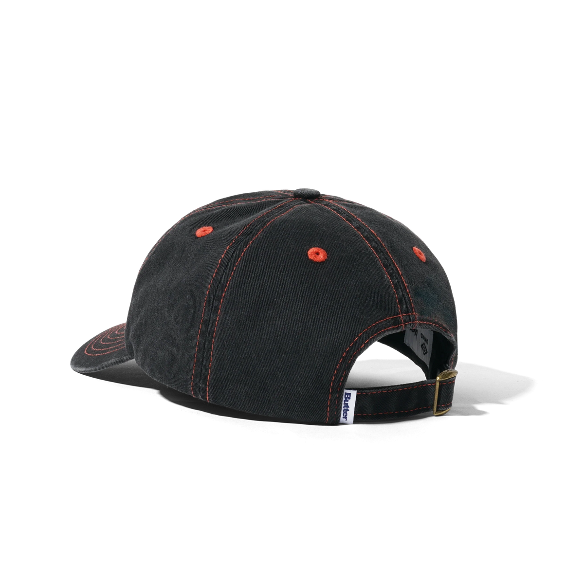 Diamond Logo 6 Panel Cap, Washed Black
