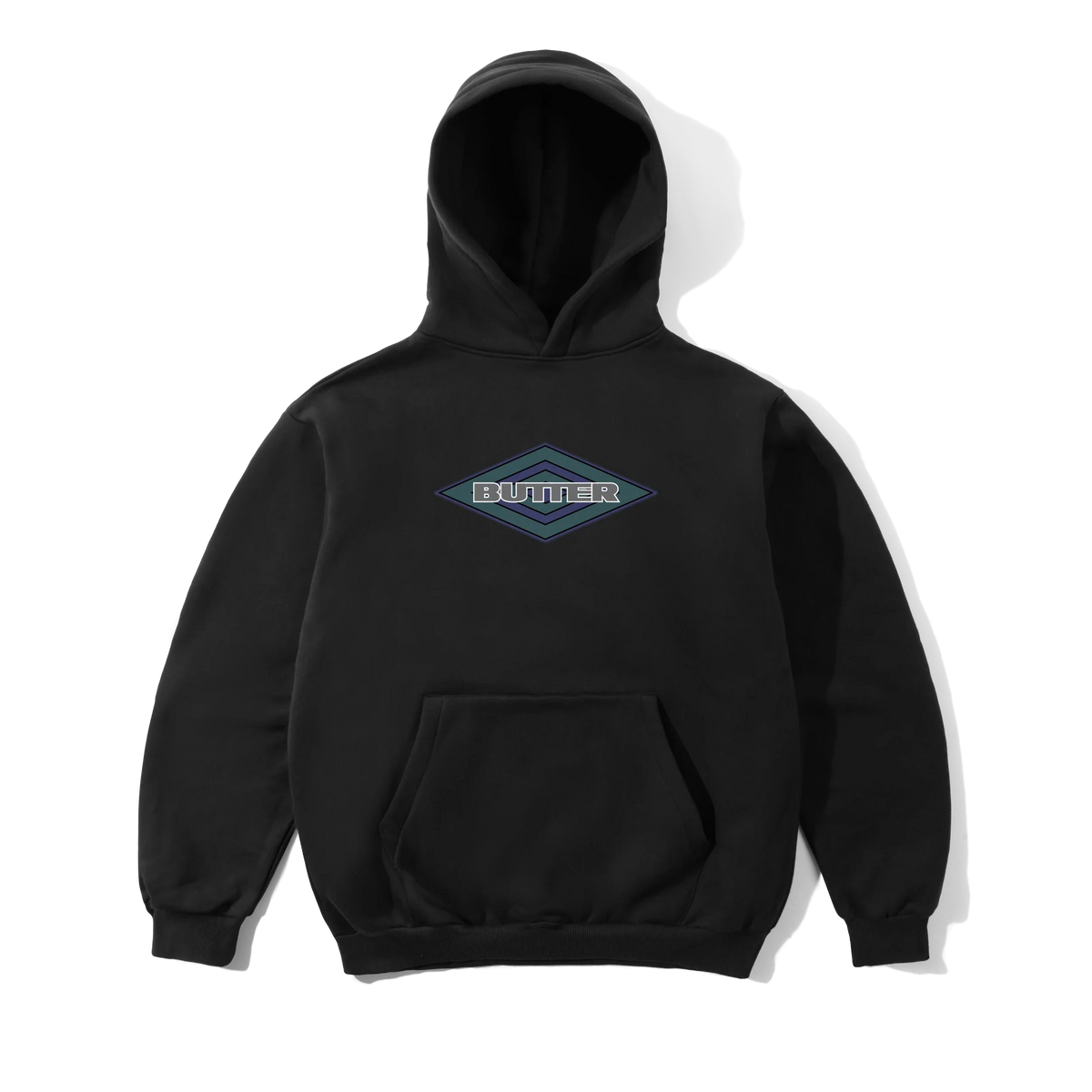 Diamond Logo Pullover Hood, Black