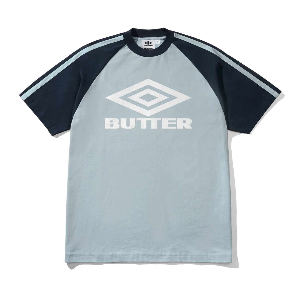 Diamond Logo Raglan Tee, Slate / Navy