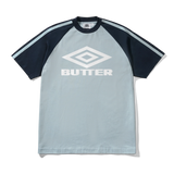 Diamond Logo Raglan Tee, Slate / Navy