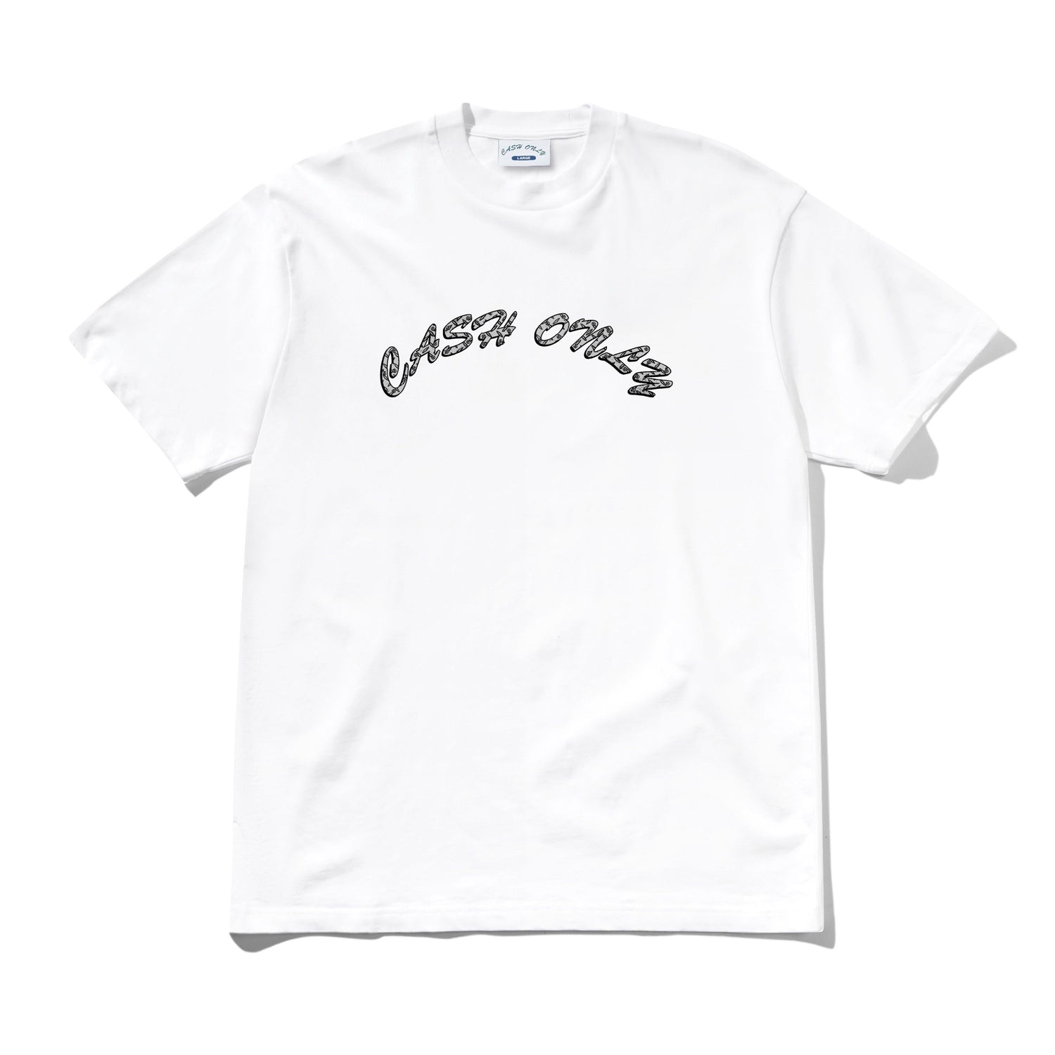 Diamond Plate Logo Tee, White