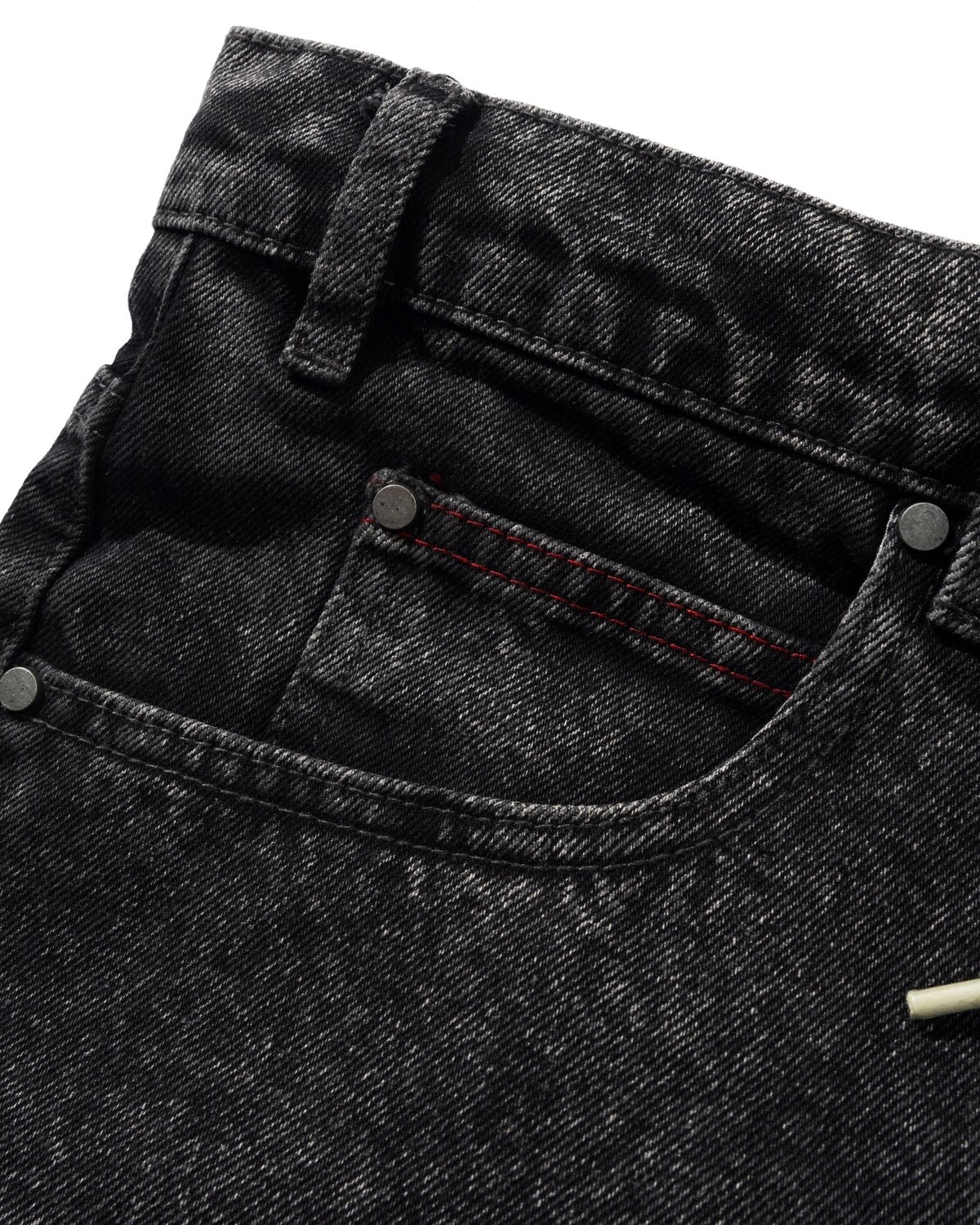 Distressed Big Denim Shorts, Gun Metal