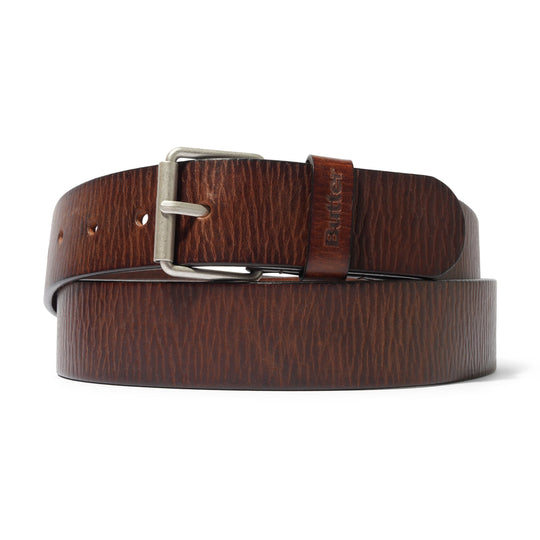 Distressed Leather Belt, Brown