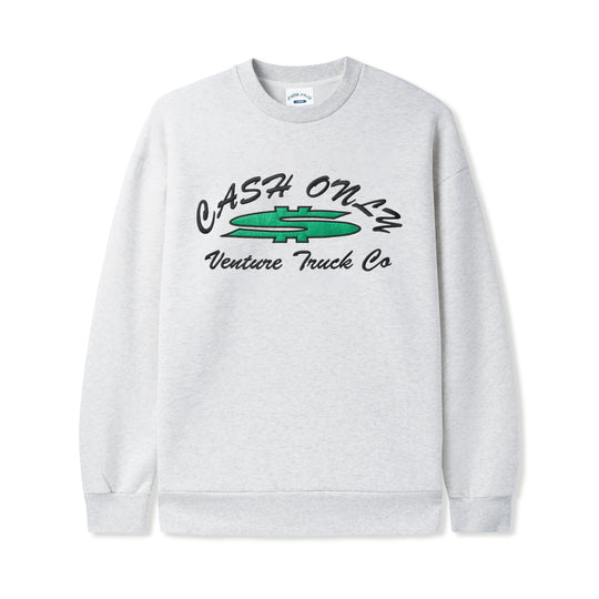 Dollar Sign Crewneck, Ash