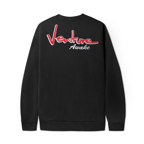 Cash Only Dollar Sign Crewneck, Black