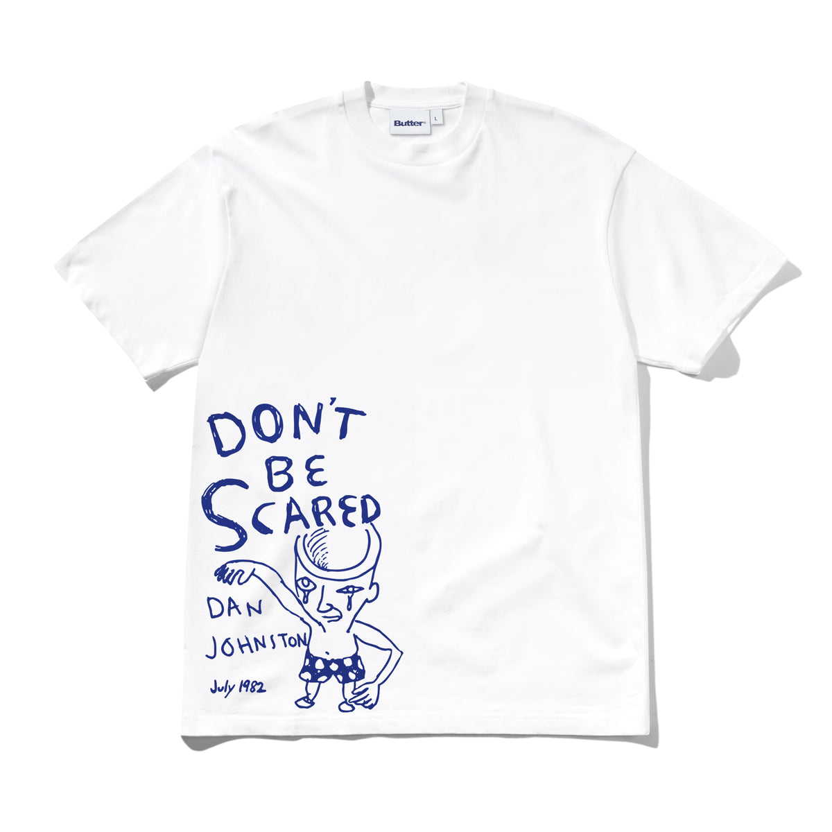 Don't Be Scared Tee, White