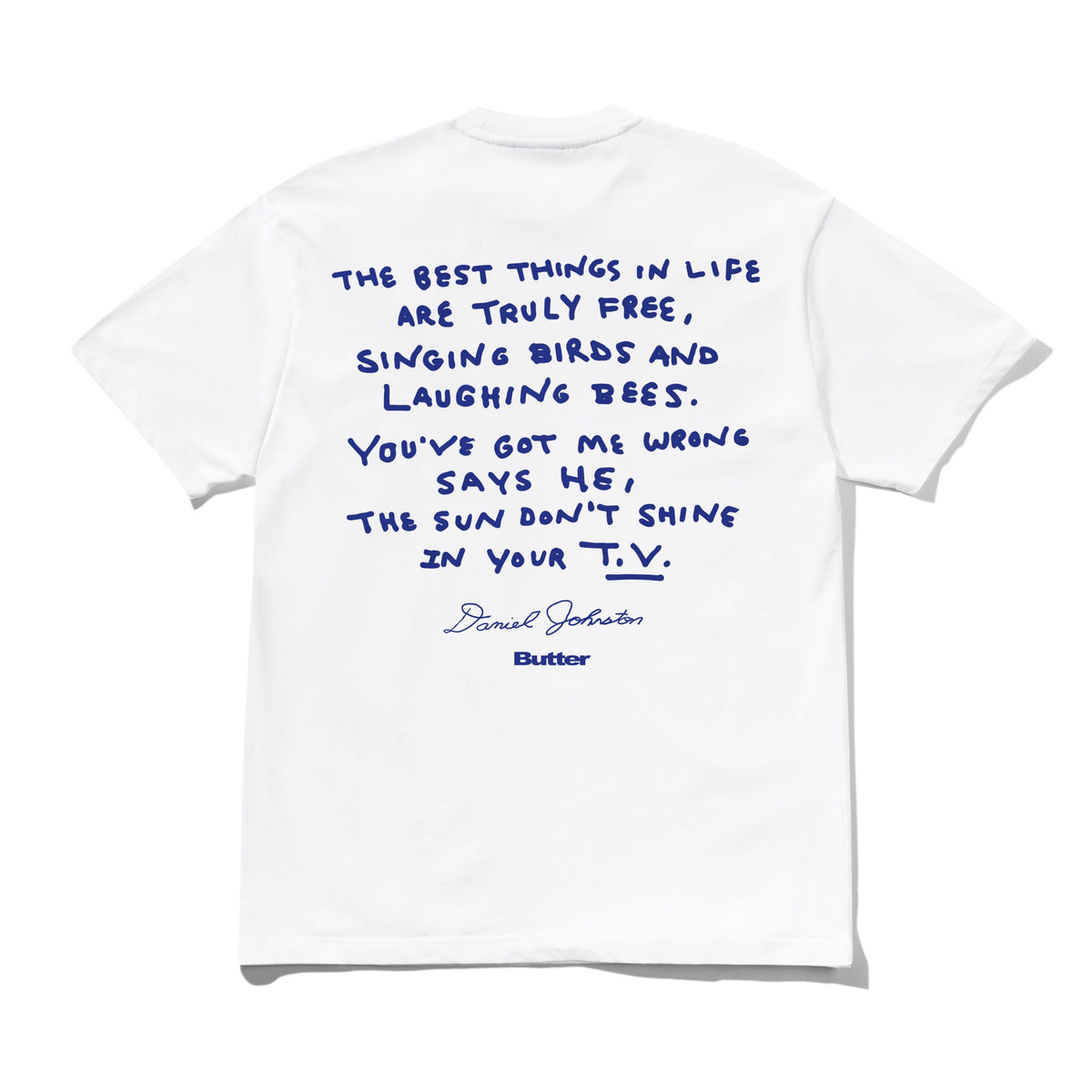 Don't Be Scared Tee, White