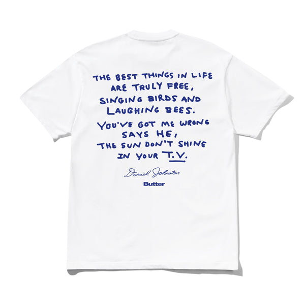 Butter Goods Don't Be Scared Tee, White