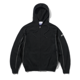 Dougie Knit Zip-Thru Hood, Black
