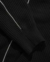 Dougie Knit Zip-Thru Hood, Black