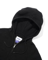 Dougie Knit Zip-Thru Hood, Black