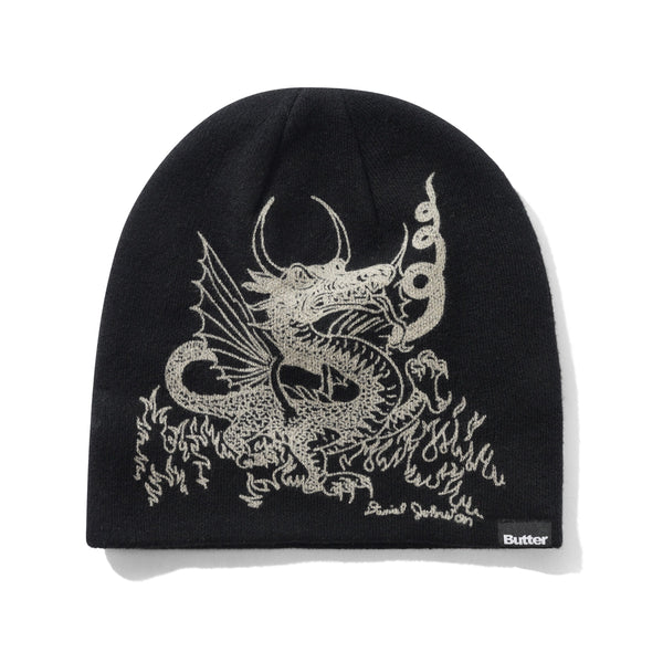 Butter Goods Dragon Skully Beanie, Black