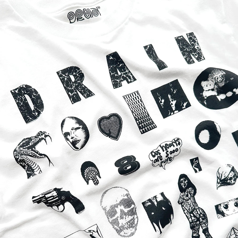 Weirdo Dave Drain Tee, White