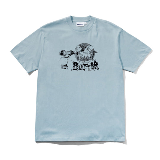 Drill Tee, Grey Blue