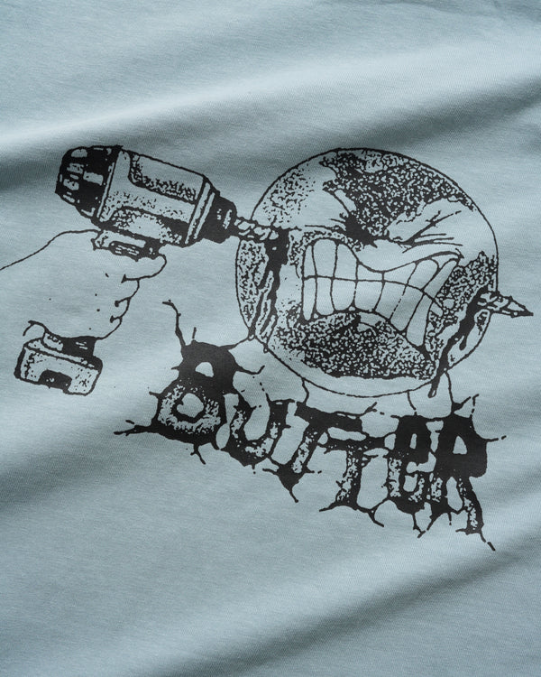 Butter Goods Drill Tee, Grey Blue