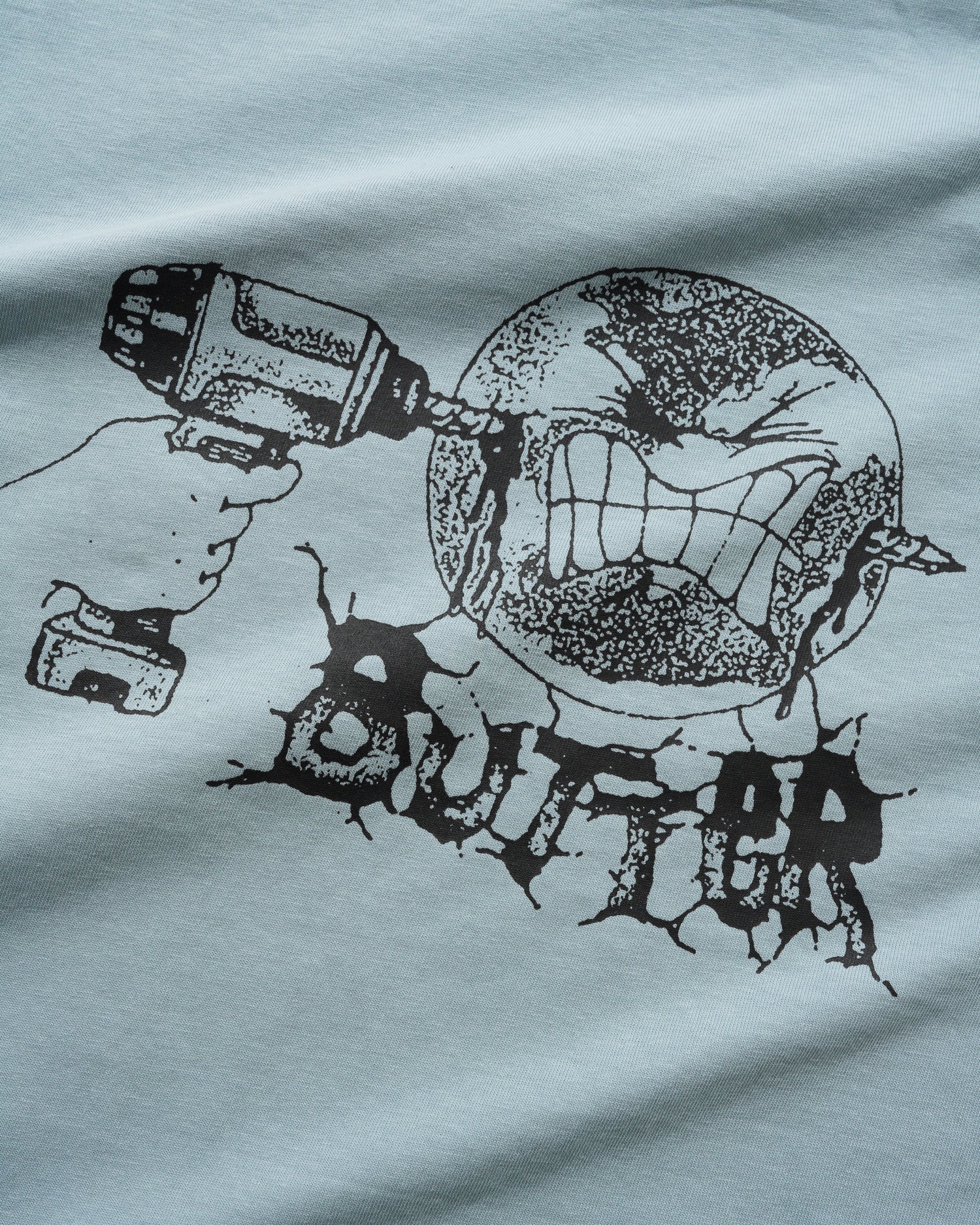 Drill Tee, Grey Blue