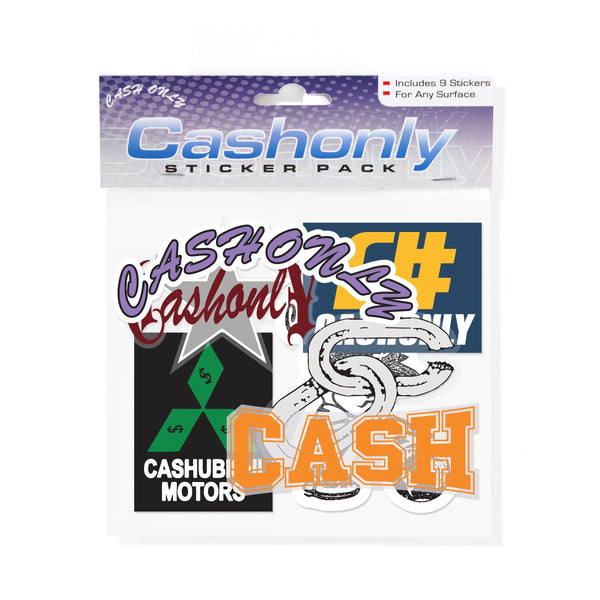 Cash Only Drop 16 Sticker Pack, Multi