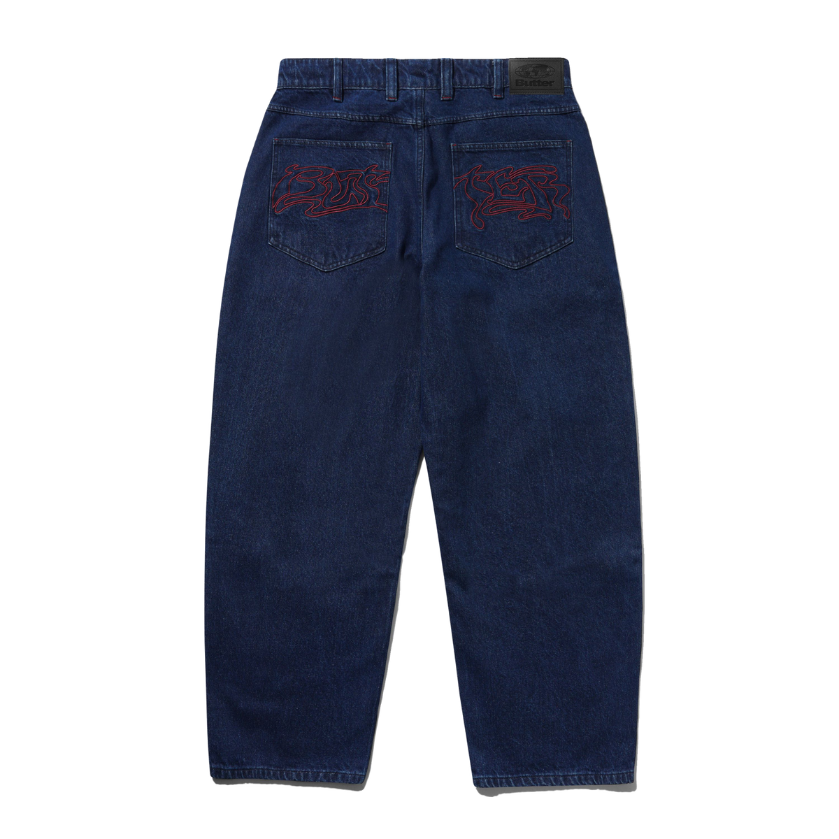 Drummer Baggy Denim Jeans, Raw Dark Indigo