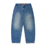 Drummer Baggy Denim Jeans, Stone Wash Blue