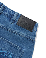 Drummer Baggy Denim Jeans, Stone Wash Blue