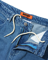 Drummer Baggy Denim Jeans, Stone Wash Blue