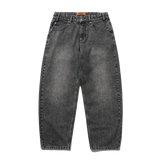 Drummer Baggy Denim Jeans, Streaky Black