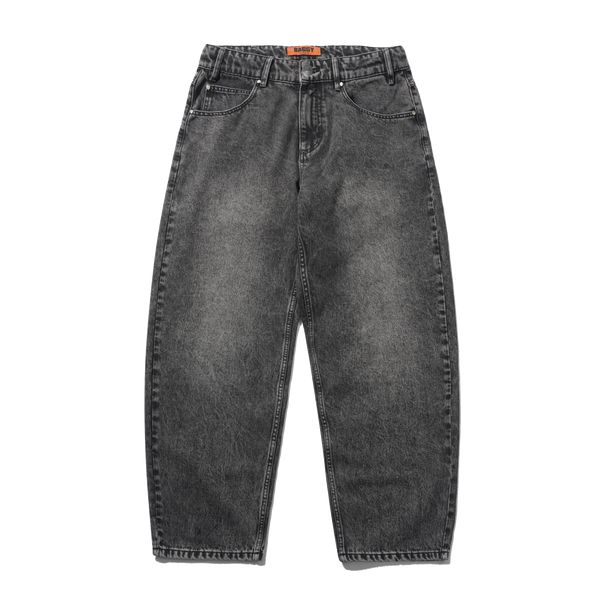 Butter Goods Drummer Baggy Denim Jeans, Streaky Black