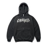 Drummer Zip-Thru Hood, Washed Black