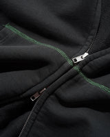 Drummer Zip-Thru Hood, Washed Black