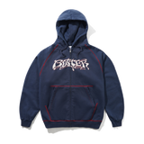 Drummer Zip-Thru Hood, Washed Navy