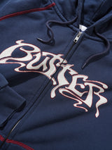 Drummer Zip-Thru Hood, Washed Navy