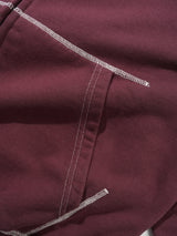 Drummer Zip-Thru Hood, Washed Rhubarb