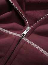 Drummer Zip-Thru Hood, Washed Rhubarb