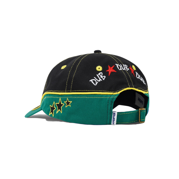 Butter Goods Dub 6 Panel Cap, Black / Green