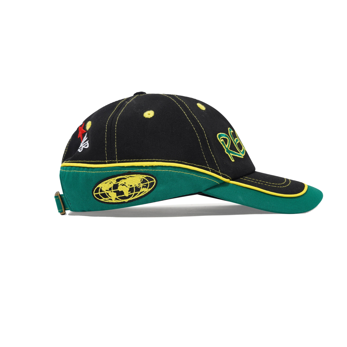 Dub 6 Panel Cap, Black / Green