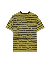 Embroidered Puckered Stripe Shirt, Lime