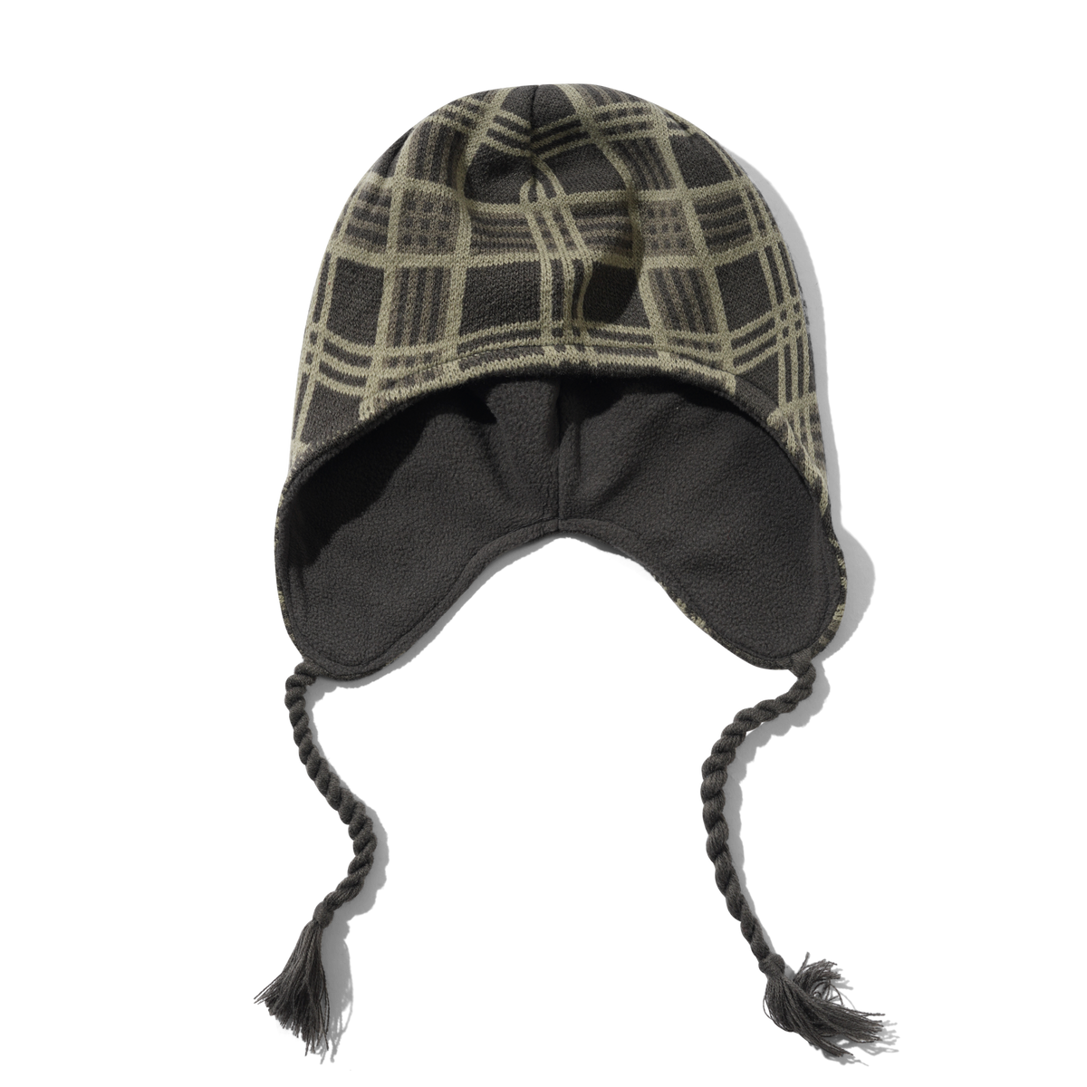 Ear Flap Beanie, Plaid