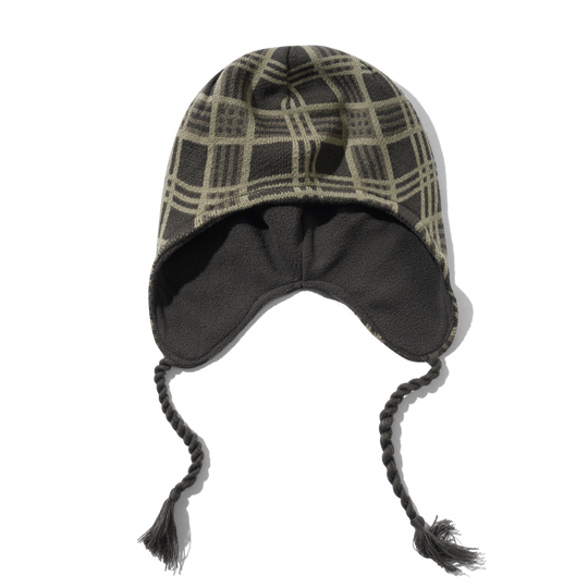 Ear Flap Beanie, Plaid