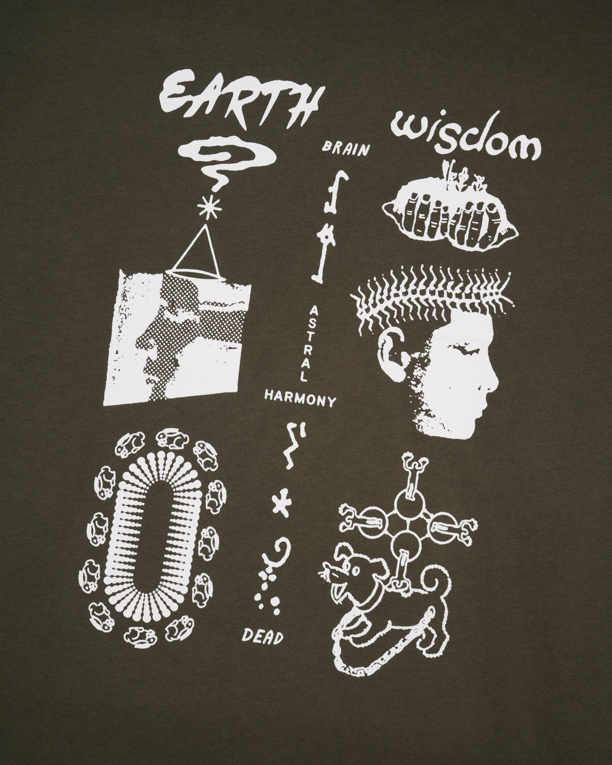 Earth Wisdom L/S Tee, Dark Green