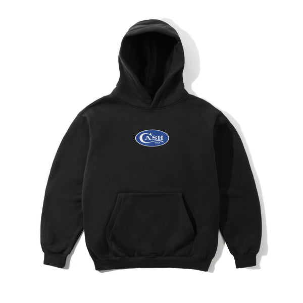 Cash Only Emblem Pullover Hood, Black