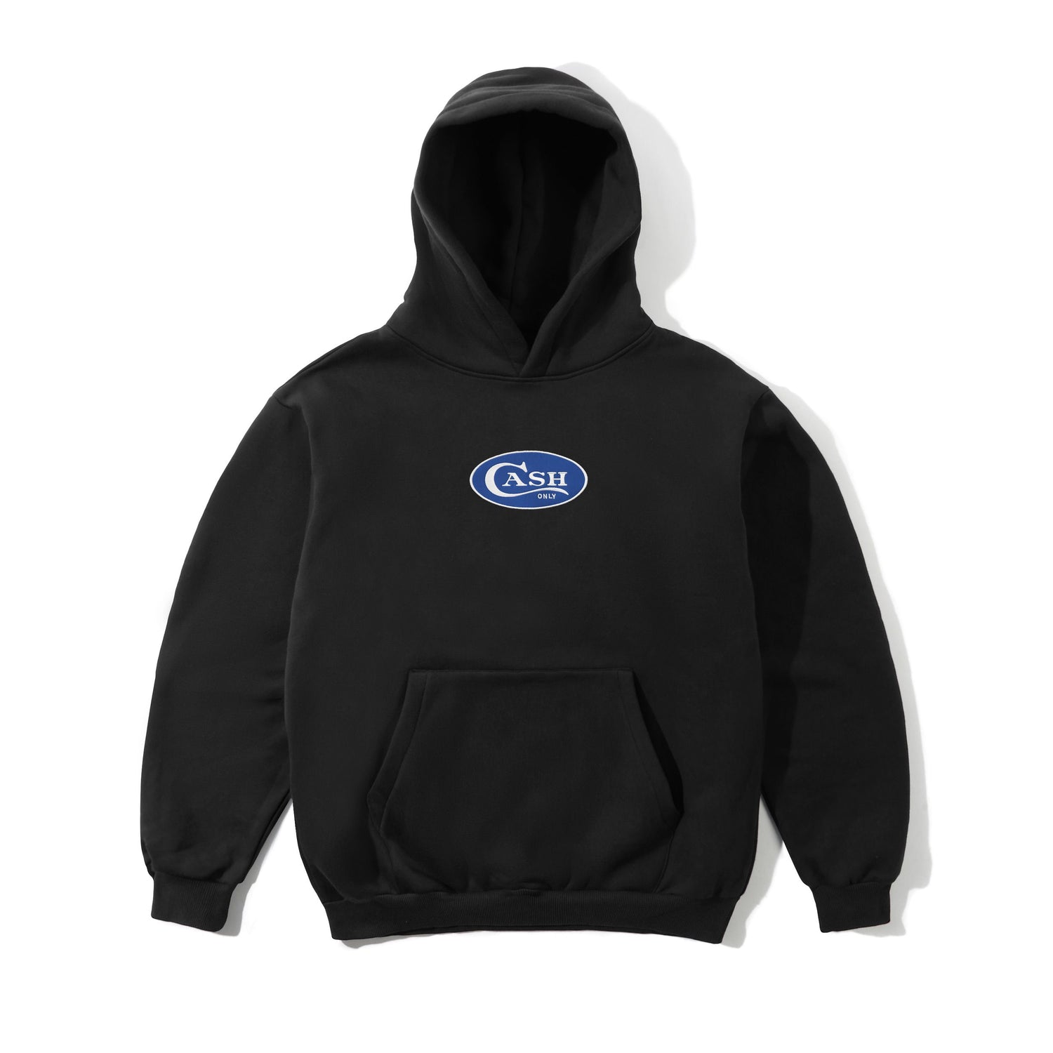 Emblem Pullover Hood, Black