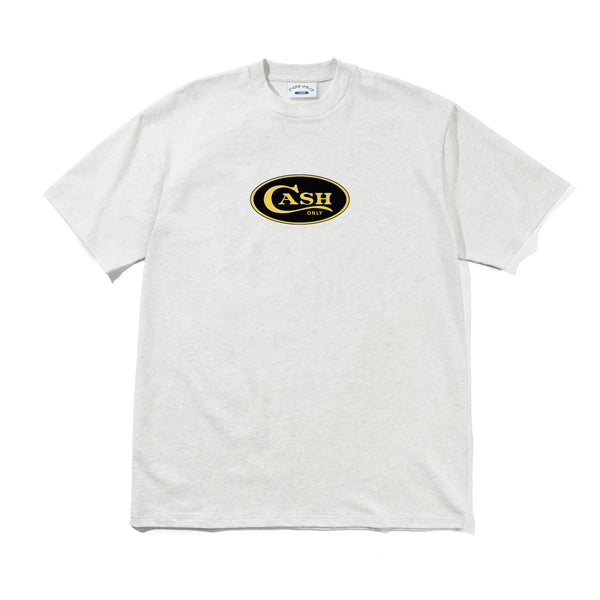 Cash Only Emblem Tee, Ash