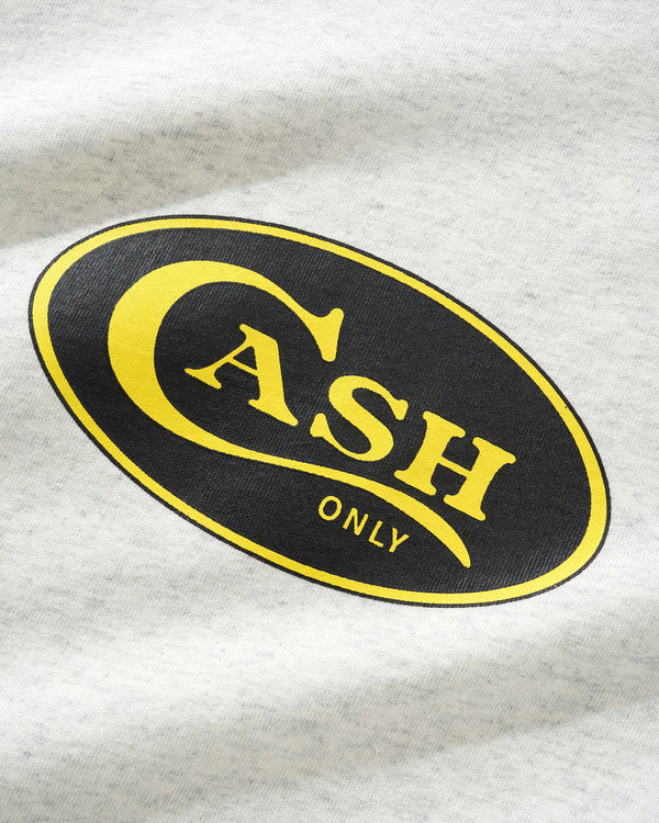 Cash Only Emblem Tee, Ash