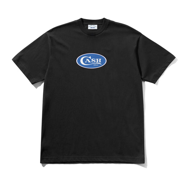 Cash Only Emblem Tee, Black