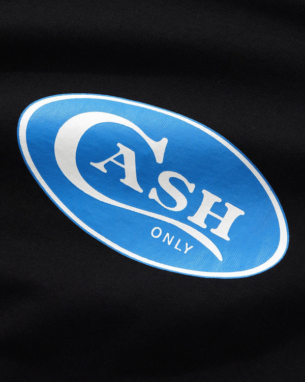 Cash Only Emblem Tee, Black