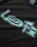 Emission Tee, Washed Black