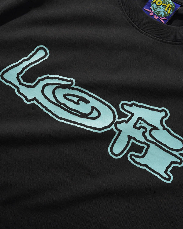Lo-Fi Emission Tee, Washed Black
