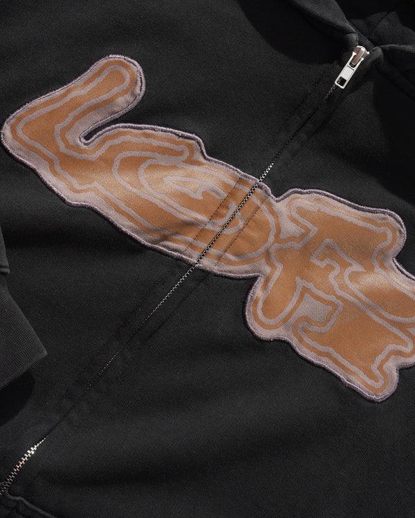 Lo-Fi Emission Zip-Thru Hood, Black