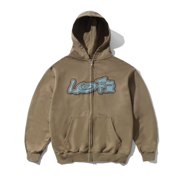 Lo-Fi Emission Zip-Thru Hood, Oak